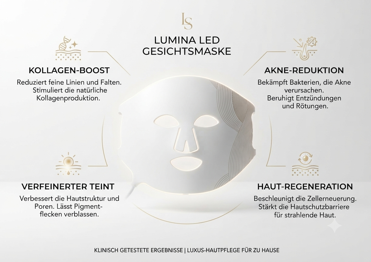 LOMIVIA ZOVÉLA™ – LED - Gesichtsmaske für strahlende Haut